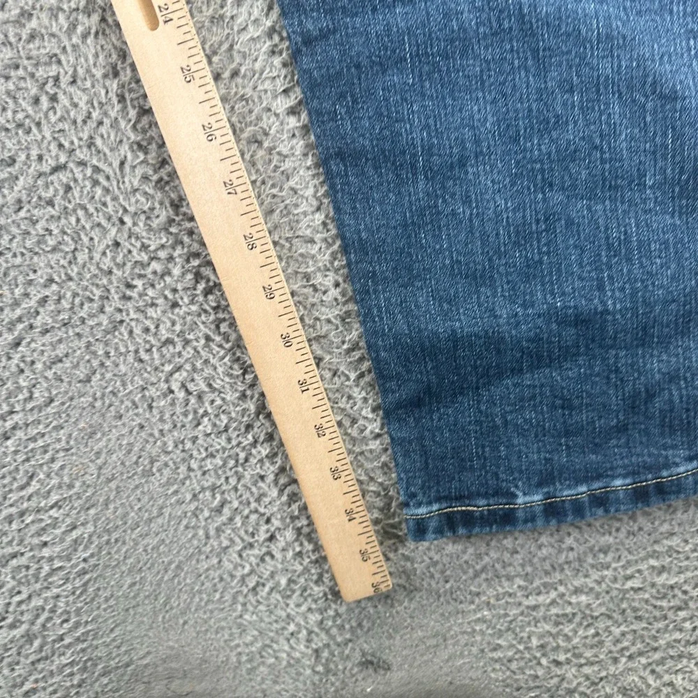 Lee Jeans Mens 38x34 Blue Cotton Denim Straight Workwear Faded Dark Wash Stretch